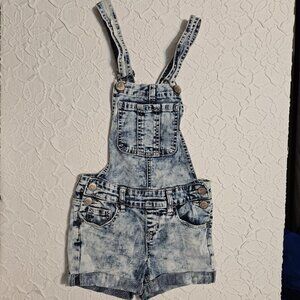 Girls Justice denim overalls size 7
